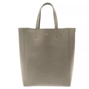 Auth CELINE Vertical Cabas Small - Gray Beige